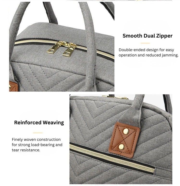 Stylish Backpack Diaper Bag | Waterproof Mummy Bag with Insulated Bottle Pocket | Large Capacity | Stroller Hanging Design thumbnail