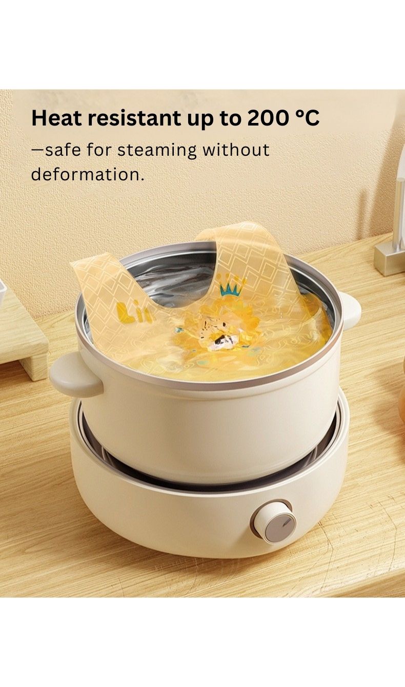 Baby Silicone Bib | Food-Grade | Heat Resistant 200°C | Adjustable Neck | Anti-Spill 3D Pocket | BPA-Free & Odourless thumbnail