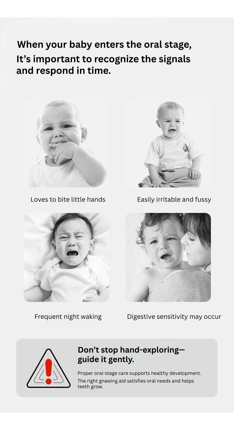 Baby Teether Anti-Gag Safety | Semi-Enclosed Design | 360° Protection | BPA Free | For Infants & Toddlers thumbnail