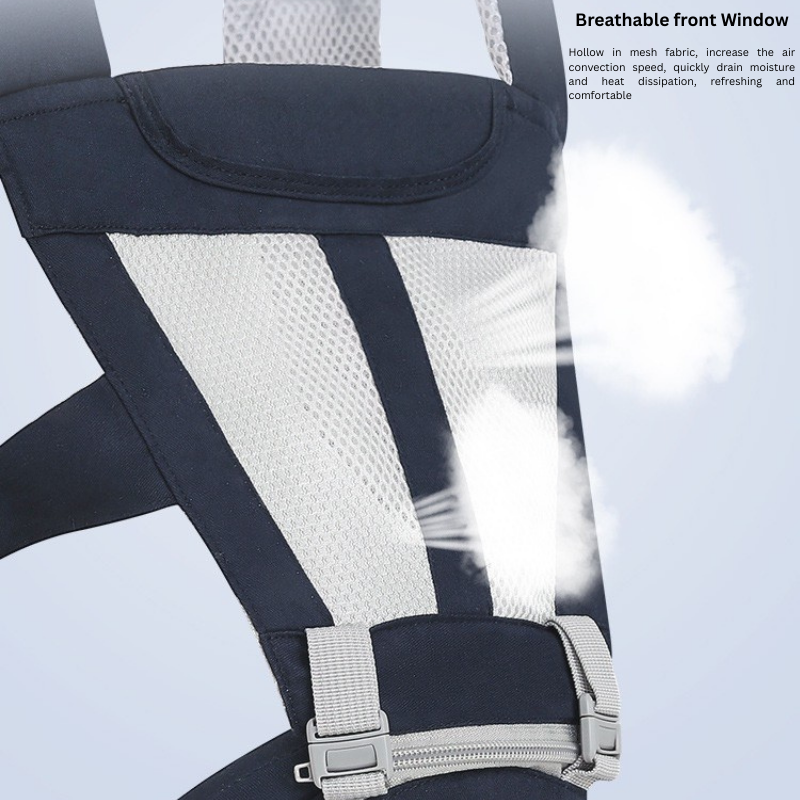 2-in-1 Baby Carrier with Waist Stool – Ergonomic Hip Seat Carrier for 0–3 Years thumbnail