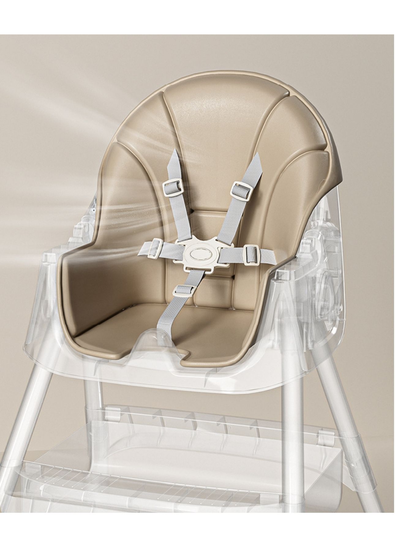 Multifunctional Baby Feeding Chair | Adjustable High Chair with Rocking Function | Foldable & Detachable Tray | 6 Months–6 Years | 75kg Capacity thumbnail