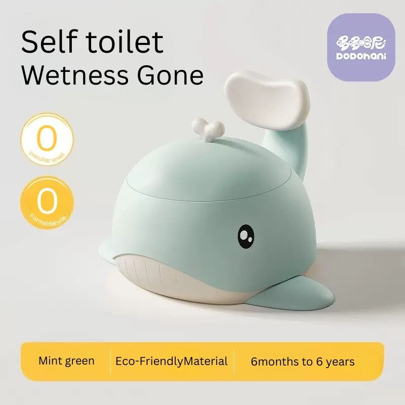 Baby Dolphin Potty Trainer | Splash-Proof & Stable Design | Eco-Friendly PP | Easy to Clean | 6 Months – 6 Years thumbnail