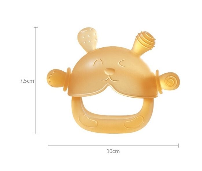 Baby Teether Anti-Gag Safety | Semi-Enclosed Design | 360° Protection | BPA Free | For Infants & Toddlers thumbnail