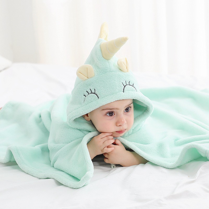 Baby Towel Hooded Elephant & Unicorn Design | Soft & Absorbent Bath Towel for Newborn | Elephant & Unicorn Designs | 0–36 Months